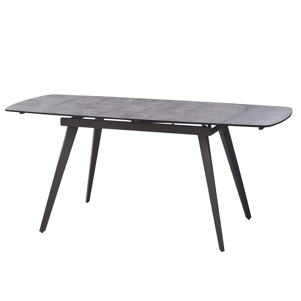 Largo Iron Grey стол раскладной глазурованное стекло 120-180 см Concepto