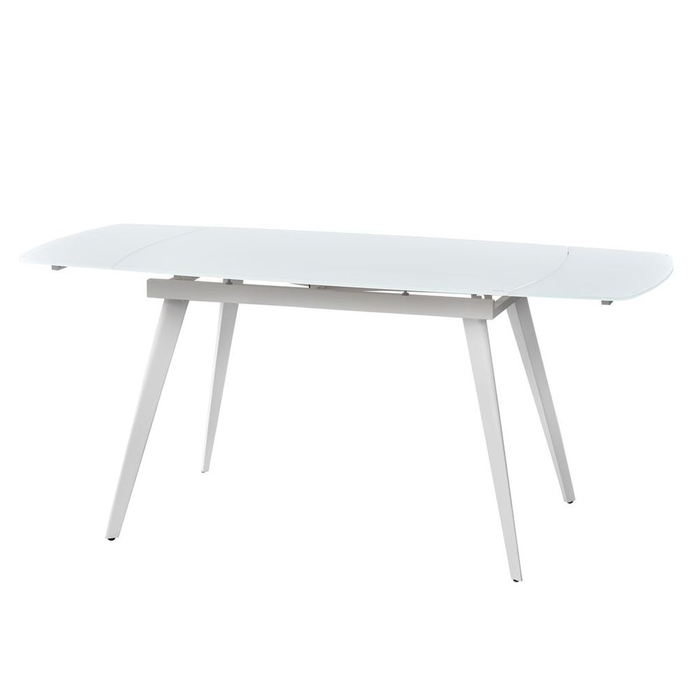 Largo Matt White стол раскладной стеклянный 120-180 см Concepto
