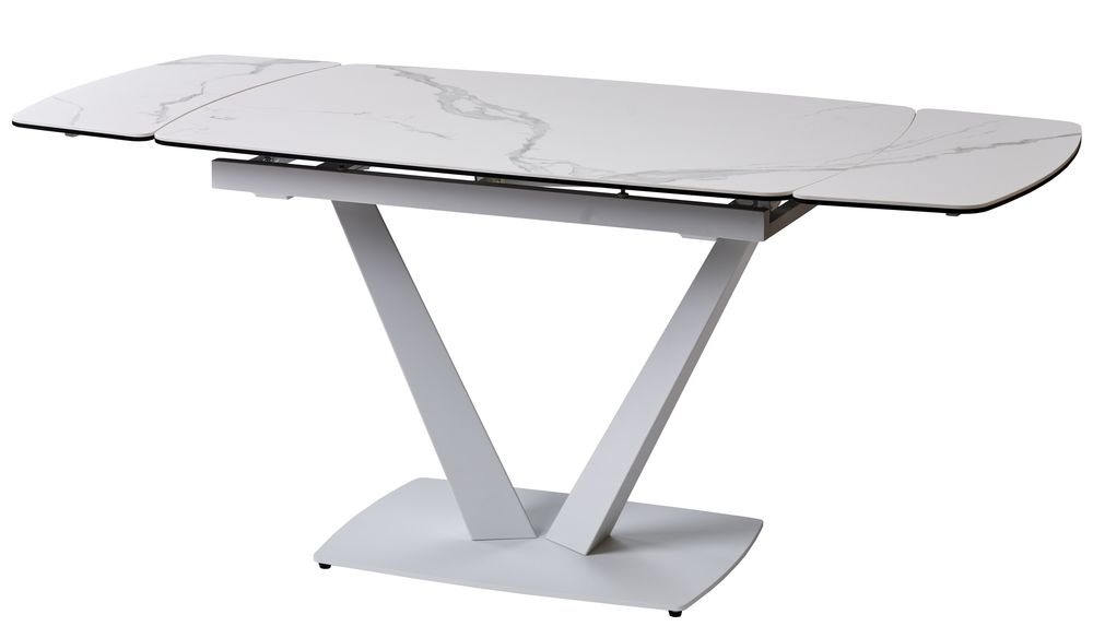 Elvi Matte Staturario стол керамический 120-180 см белый Concepto