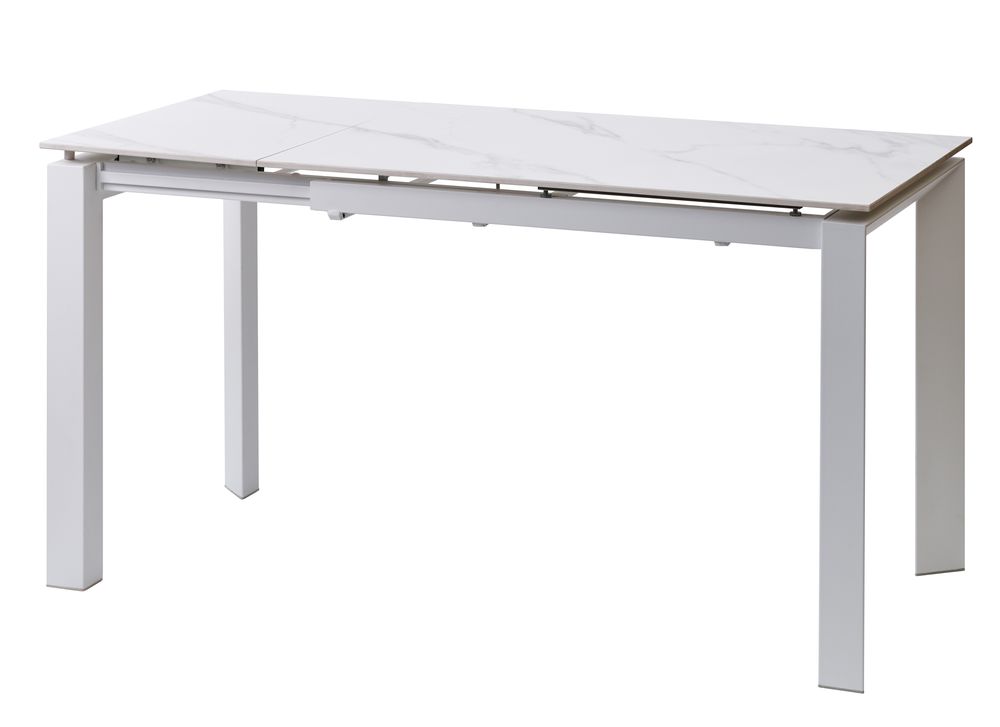 Bright White Marble стол керамический 102-142 см Concepto