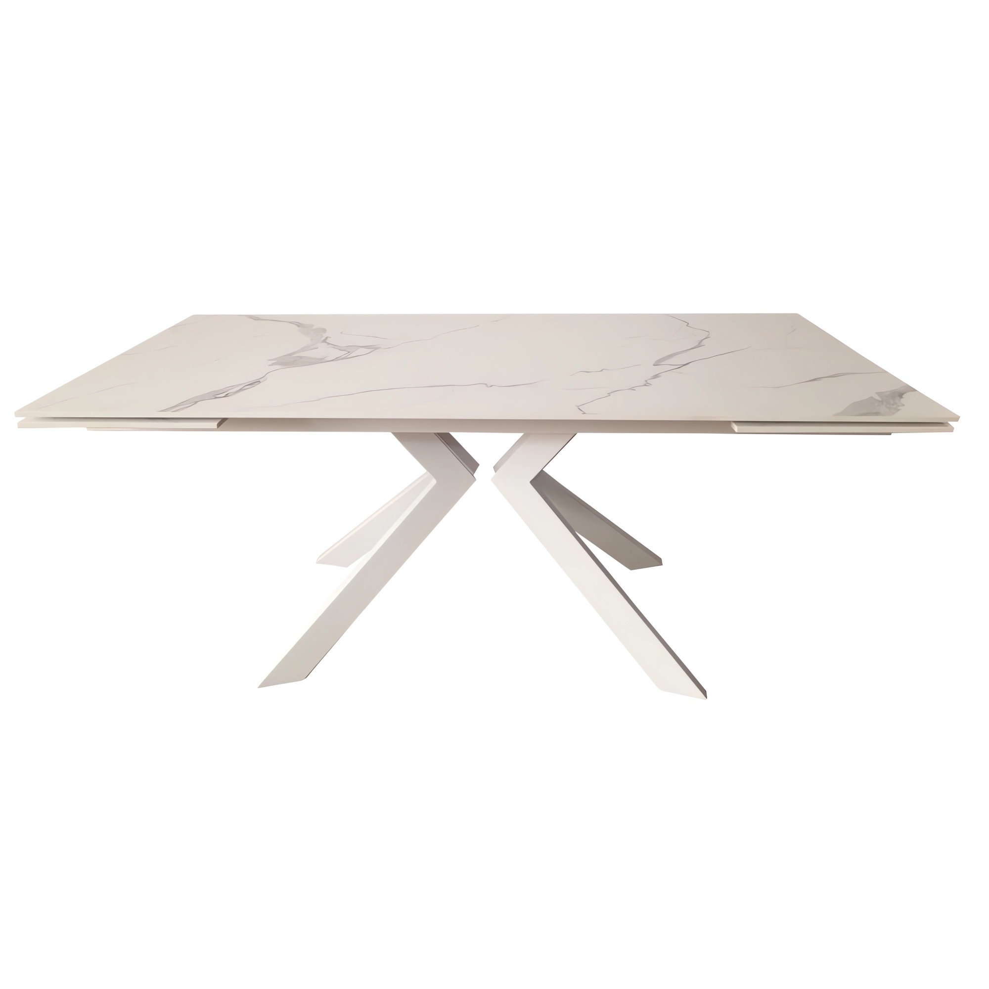 Swank Staturario White стол обеденный керамика 180-260 см Concepto