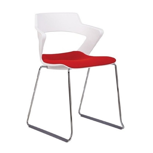 Конференційне крісло Зеніт Plast Plus Combi White CFS