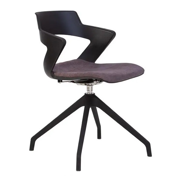Крісло поворотне ZENITH plast plus combi black 4S