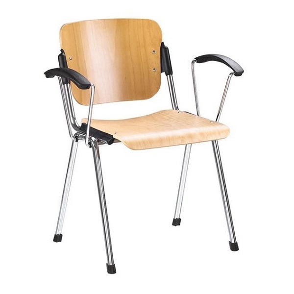 Cтілець Ера ARM Wood Chrome